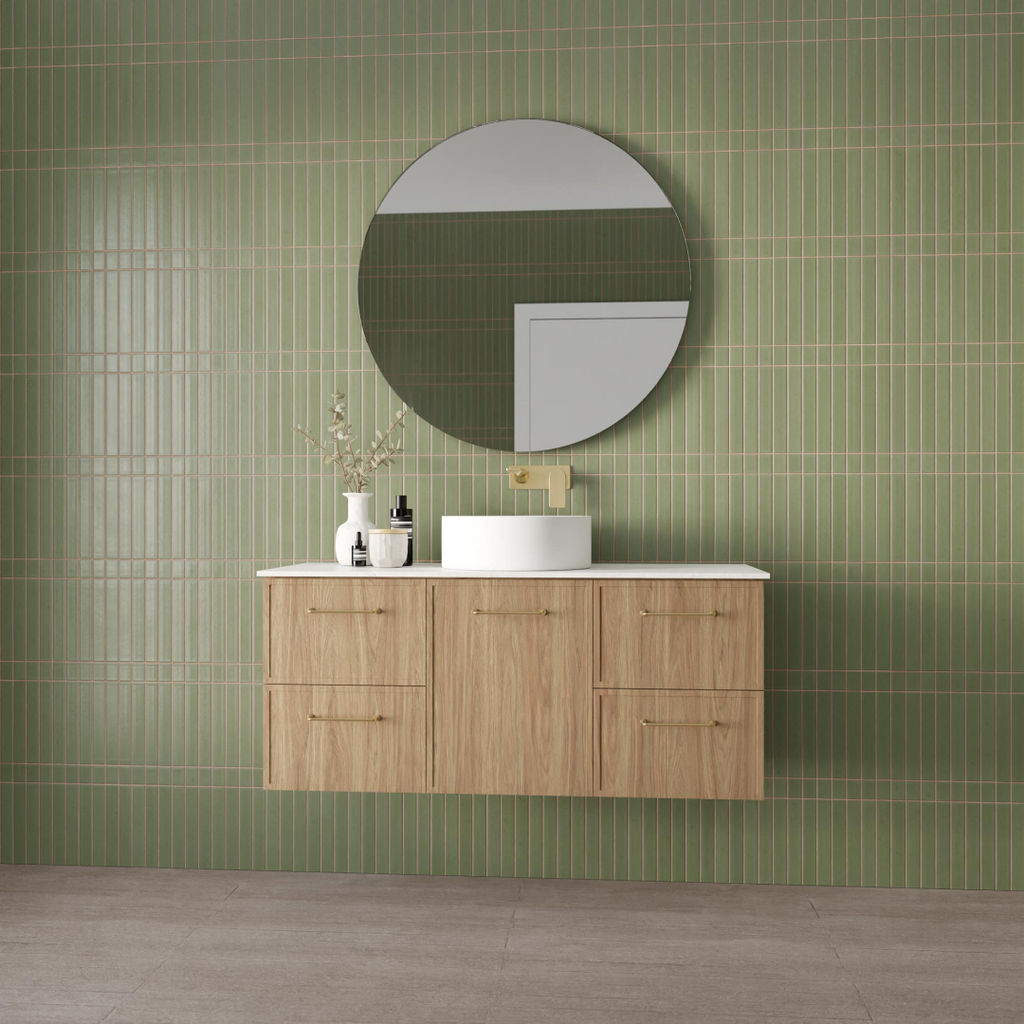 Marquis Hamilton 1200mm Wall Hung Vanity - Prime Oak - Hamilton 5 + Regio Matte Basin