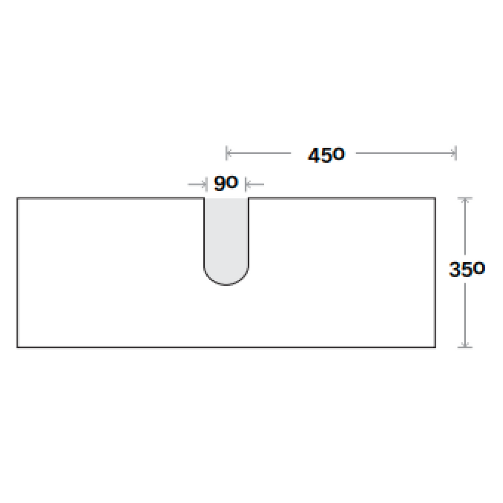 Marquis Oxford 900mm Wall Hung Vanity - Winter Sky - Oxford 3 + Regio Basin