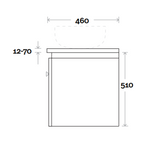 Marquis Riviera 1200mm Wall Hung Vanity - Matte White - Riviera 8S + Liso Matte Basin