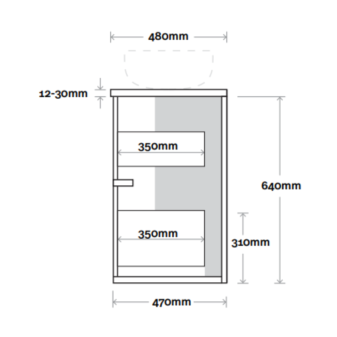 Marquis Salamander 1500mm Wall Hung Vanity - Estella Oak - Salamander 7 + Paco Matte Basin