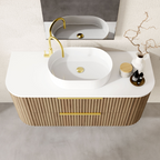 Marquis Shore 1200mm Wall Hung Vanity - Prime Oak Cabinet - Shore-4