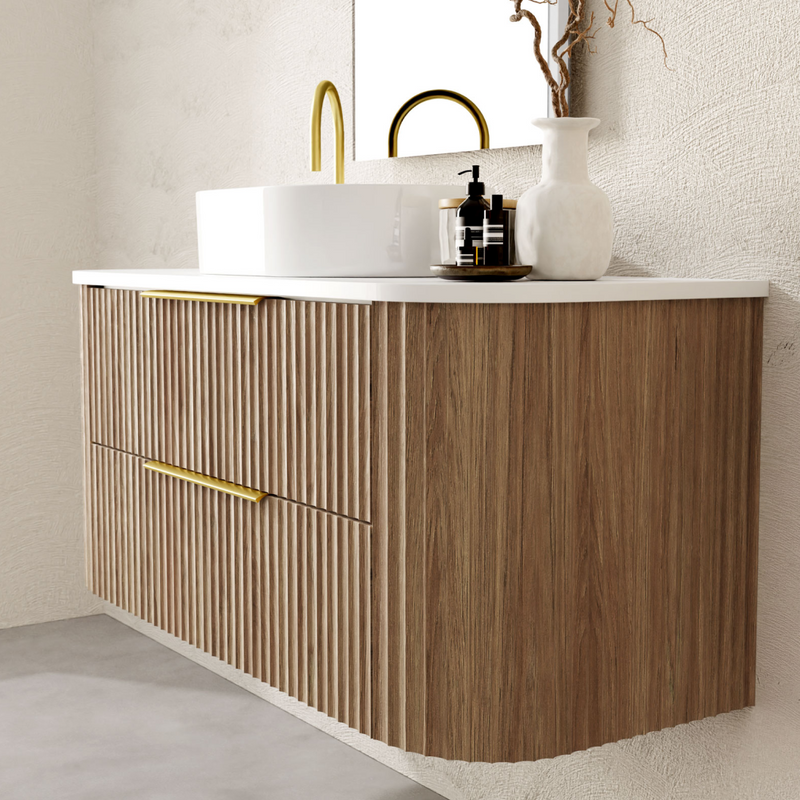 Marquis Shore 1200mm Wall Hung Vanity - Prime Oak Cabinet