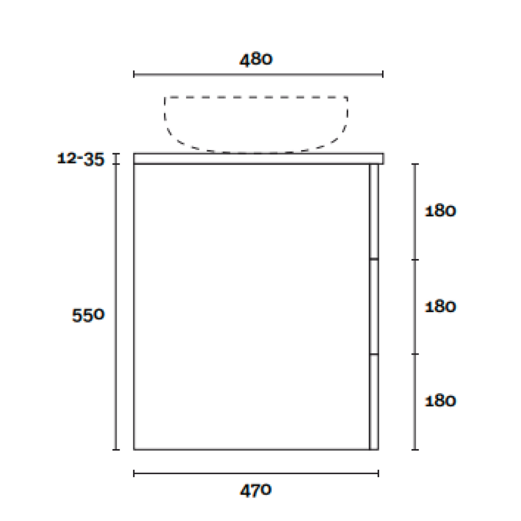 Marquis Shortland 1200mm Wall Hung Vanity - Pale Honey - SHORTLAND 3 + Paco Basin