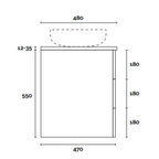 Marquis Shortland 1200mm Wall Hung Vanity - Pale Honey - SHORTLAND 3 + Paco Basin