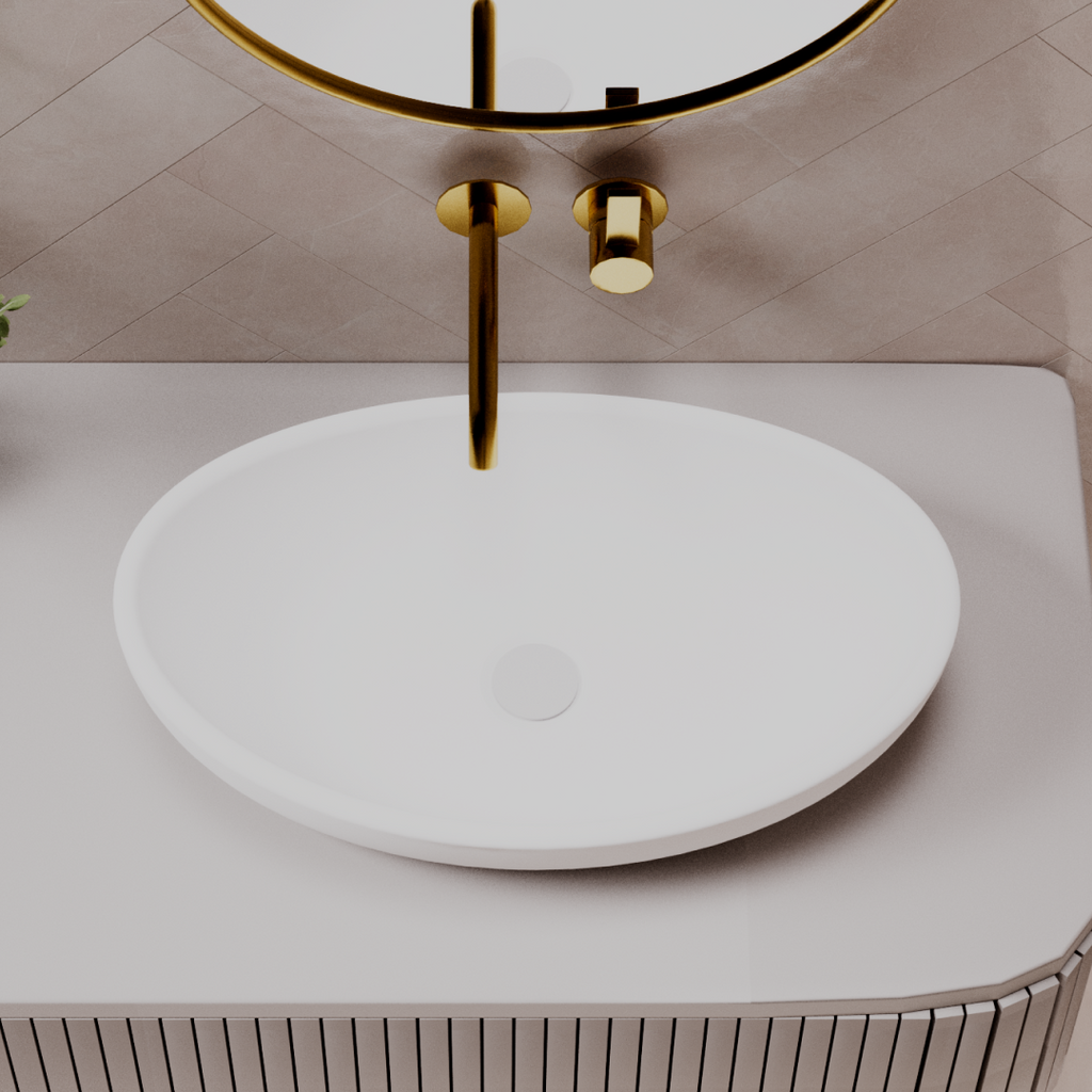 Pietra Bianca Mila Above Counter Basin - White Onyx - PB3020-WO