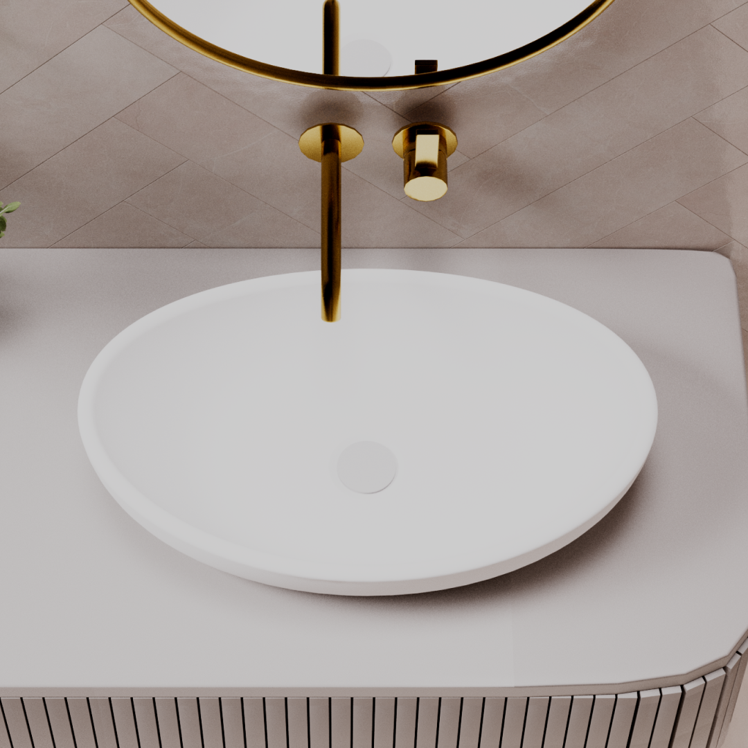 Pietra Bianca Mila Above Counter Basin - Charcoal - PB3020-C