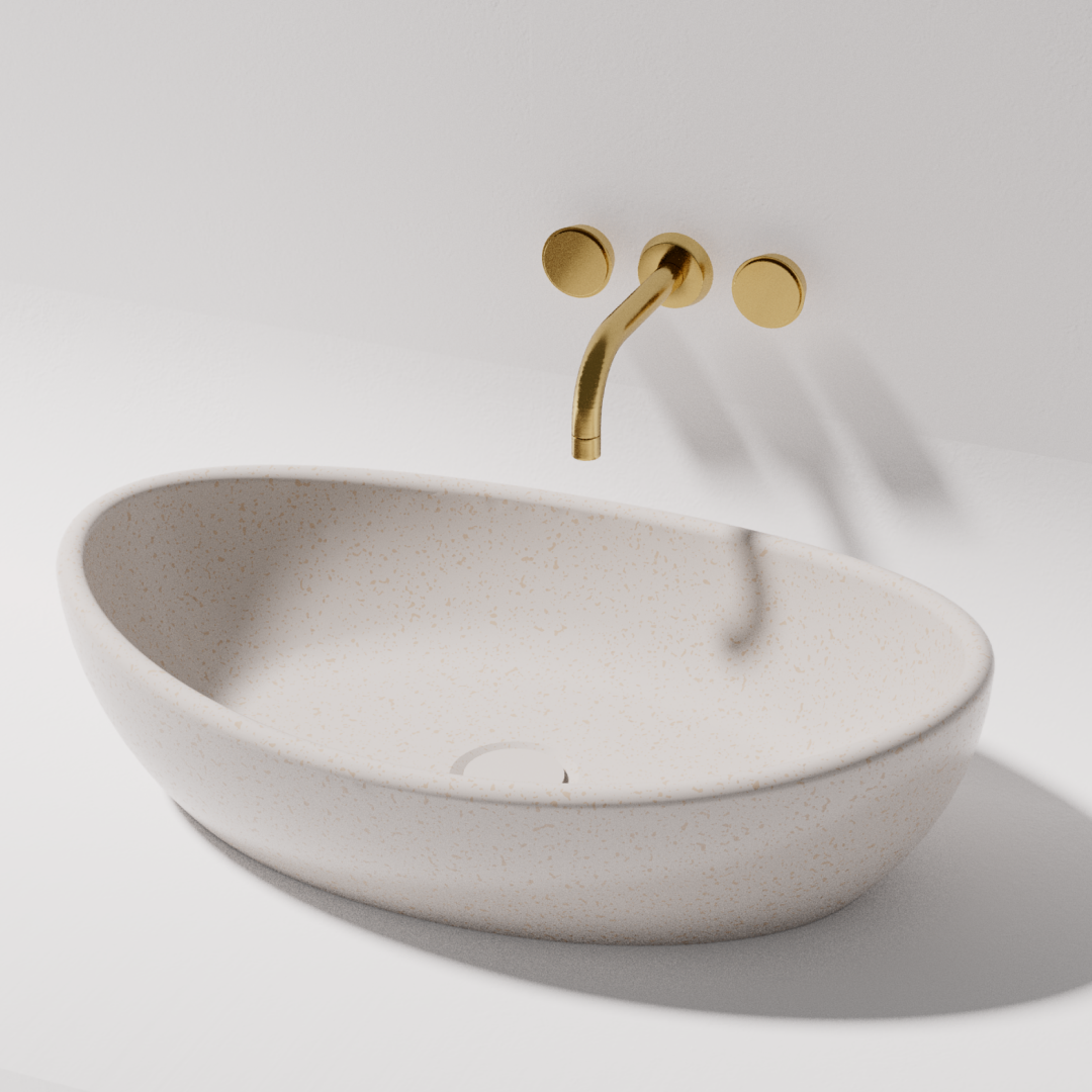 Pietra Bianca Mila Above Counter Basin - Charcoal - PB3020-C
