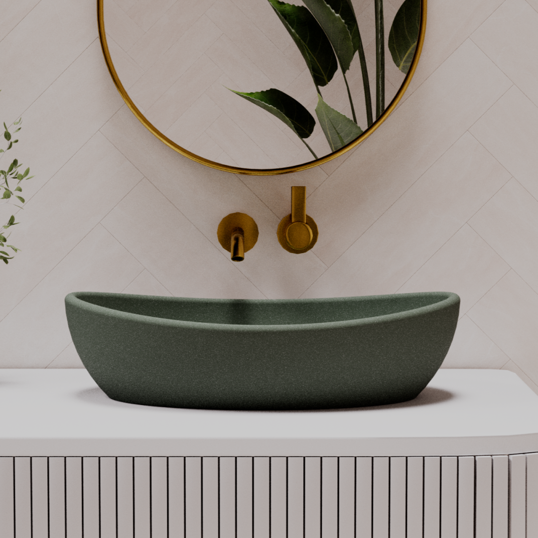 Pietra Bianca Mila Above Counter Basin - Charcoal - PB3020-C