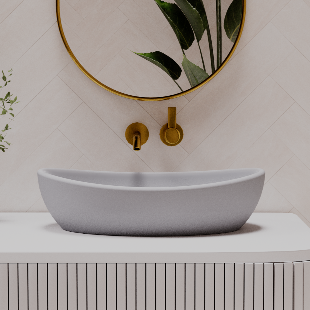 Pietra Bianca Mila Above Counter Basin - Charcoal - PB3020-C