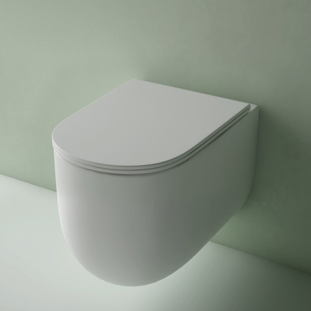 Studio Bagno Milady Wall Hung Pan - Gloss White - MIL003