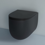 Studio Bagno Milady Wall Hung Pan - Matte Black - MIL003/MB