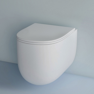 Studio Bagno Milady Wall Hung Pan - Matte White - MIL003/MW
