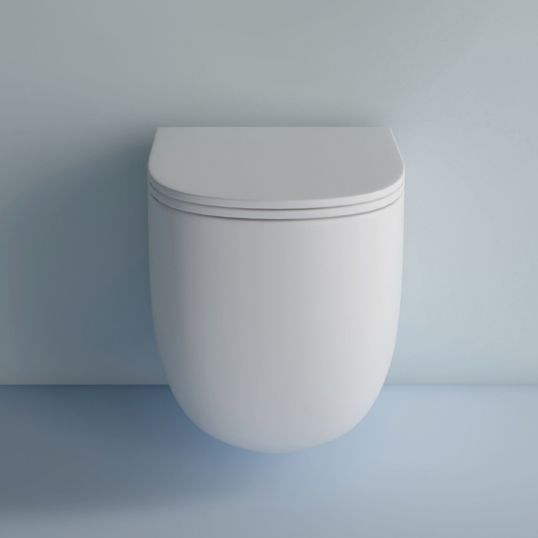 Studio Bagno Milady Wall Hung Pan - Matte White - MIL003/MW