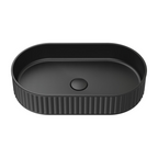 Fienza Minka Pill Above Counter Basin - Matte Black - CSB804B