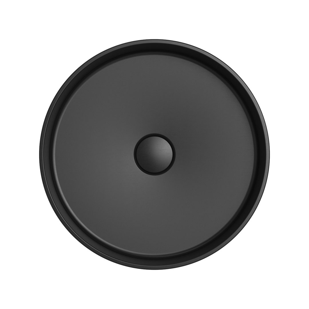 Fienza Minka Round Above Counter Basin - Matte Black - CSB802B