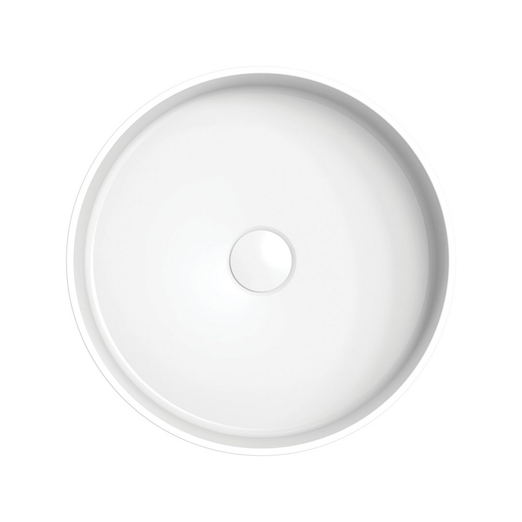 Fienza Minka Round Above Counter Basin - Matte White - CSB802
