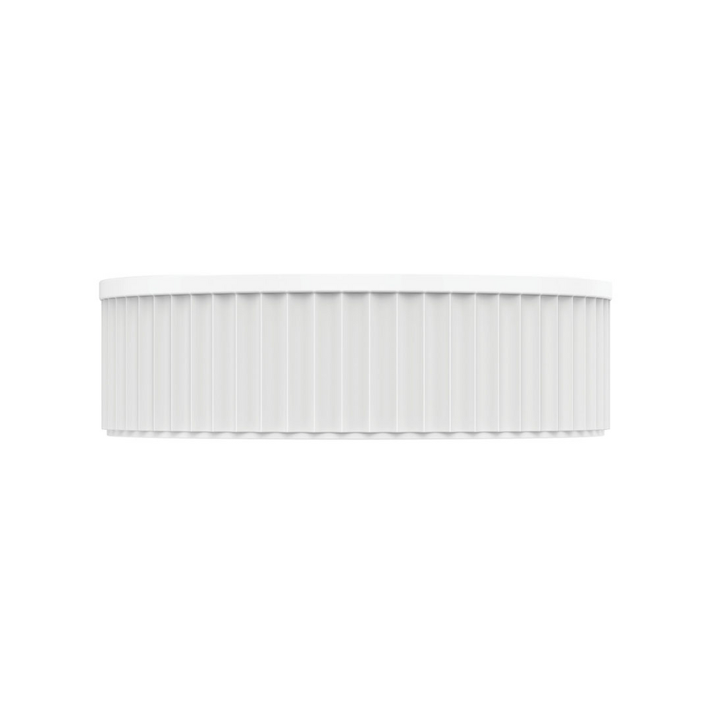 Fienza Minka Round Above Counter Basin - Matte White - CSB802