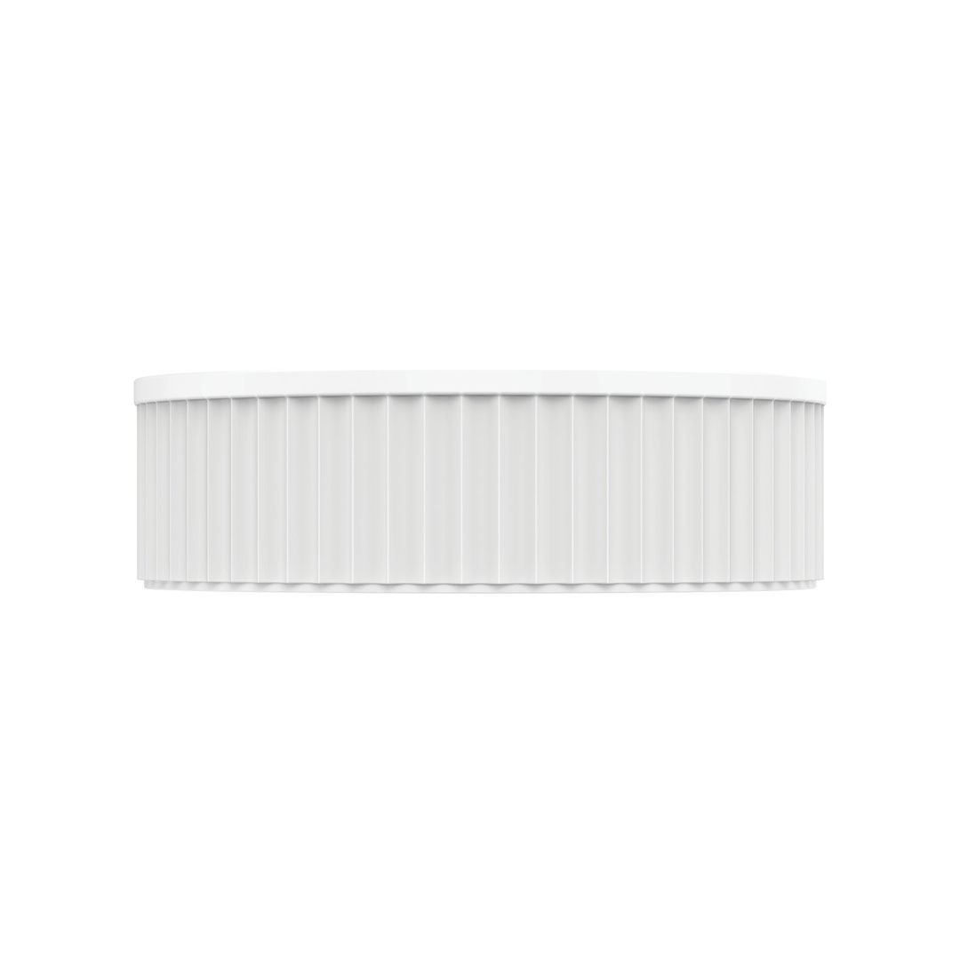 Fienza Minka Round Above Counter Basin - Matte White - CSB802
