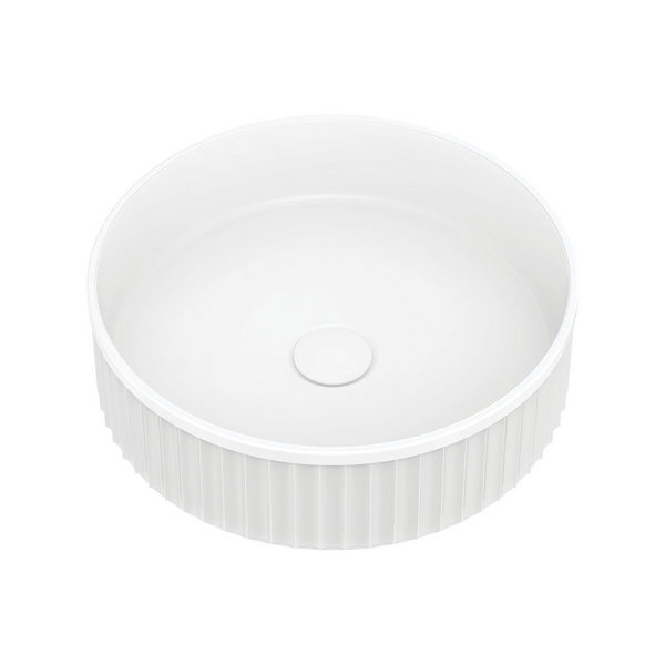 Fienza Minka Round Above Counter Basin - Matte White