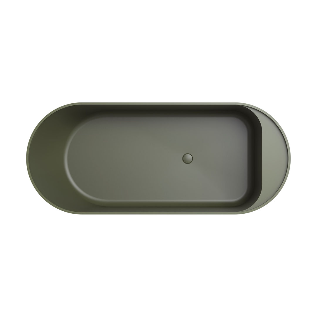 Fienza Minka 1700 Solid Surface Freestanding Bath - Forest - ST20-1700F