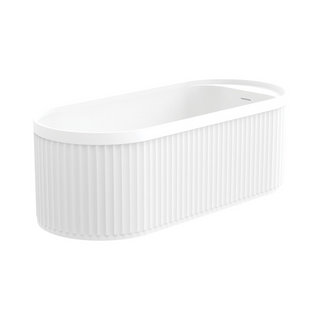 Fienza Minka 1700 Solid Surface Freestanding Bath - Matte White - ST20-1700