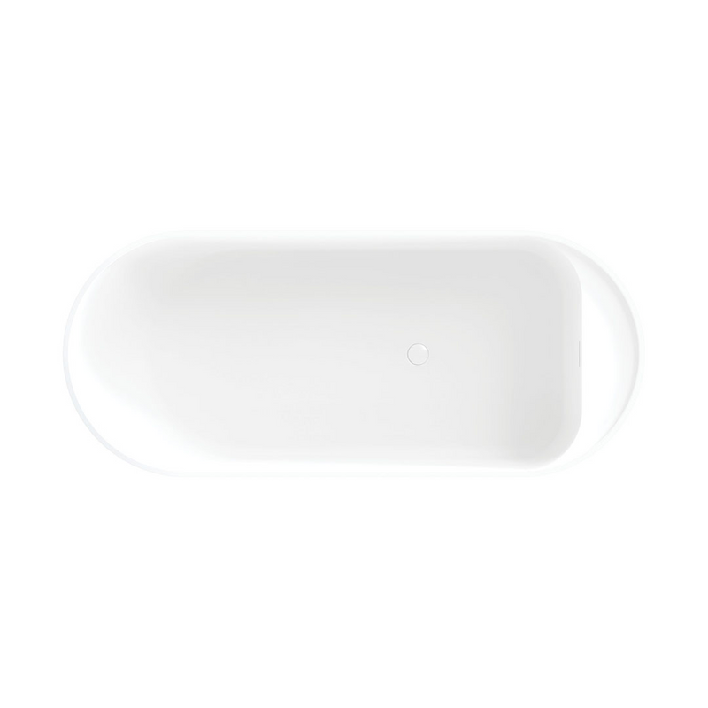 Fienza Minka 1700 Solid Surface Freestanding Bath - Matte White