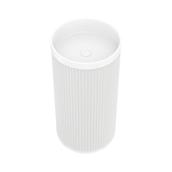Fienza Minka Solid Surface Freestanding Basin - Matte White