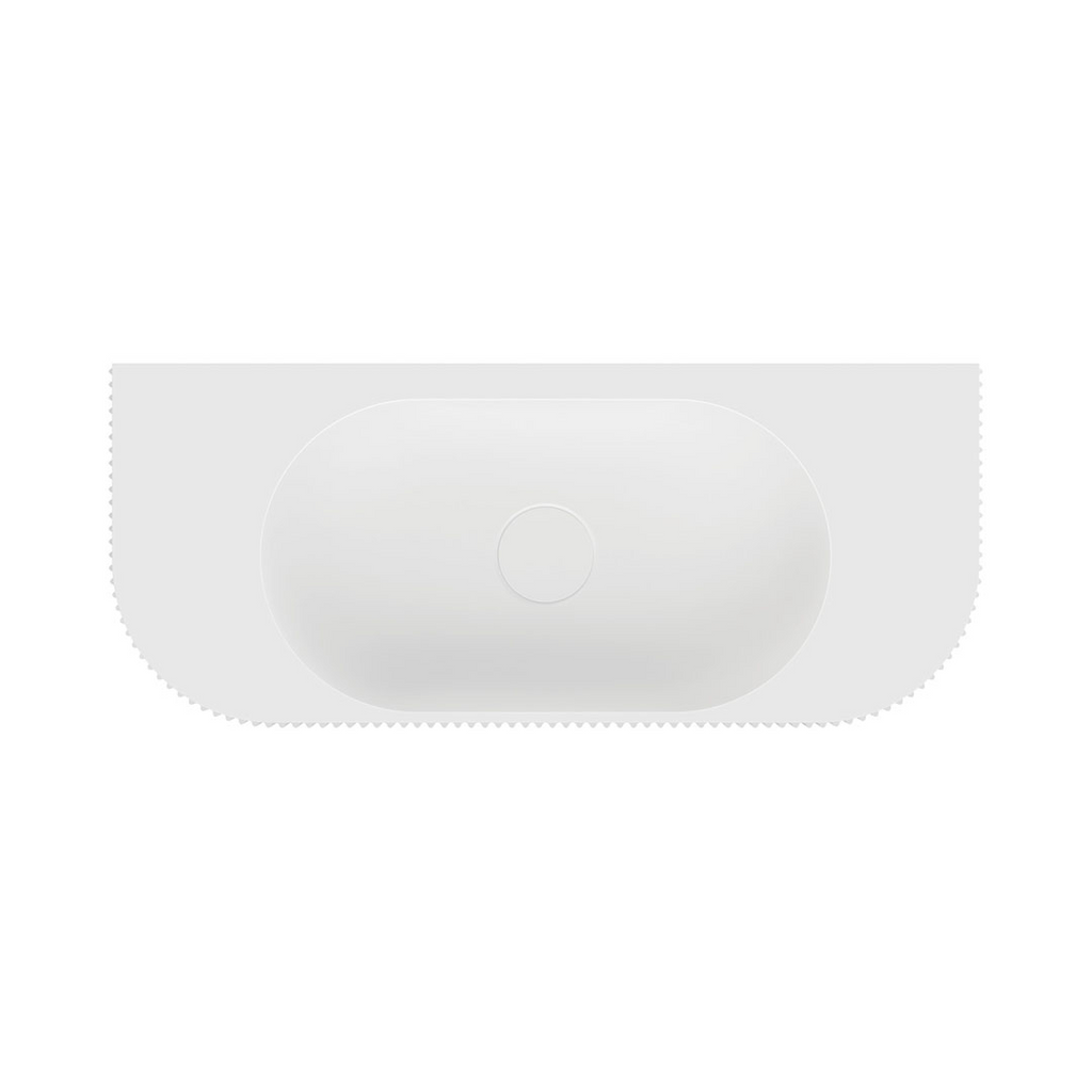 Fienza Minka Solid Surface Wall Hung Basin - Matte White - CSB310