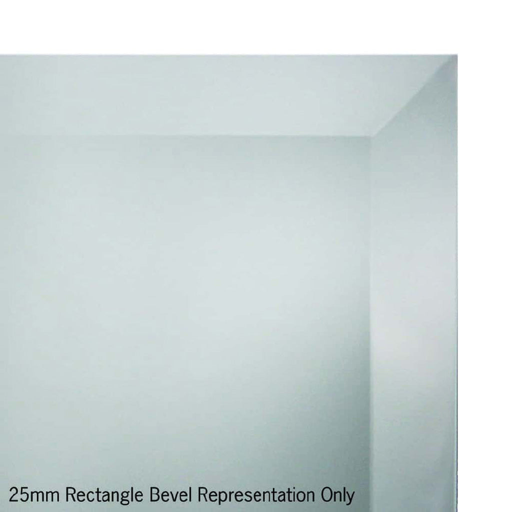 Thermogroup Montana Rectangle 25mm Bevel Edge Mirror - 900x900mm with Hangers - MS9090HN