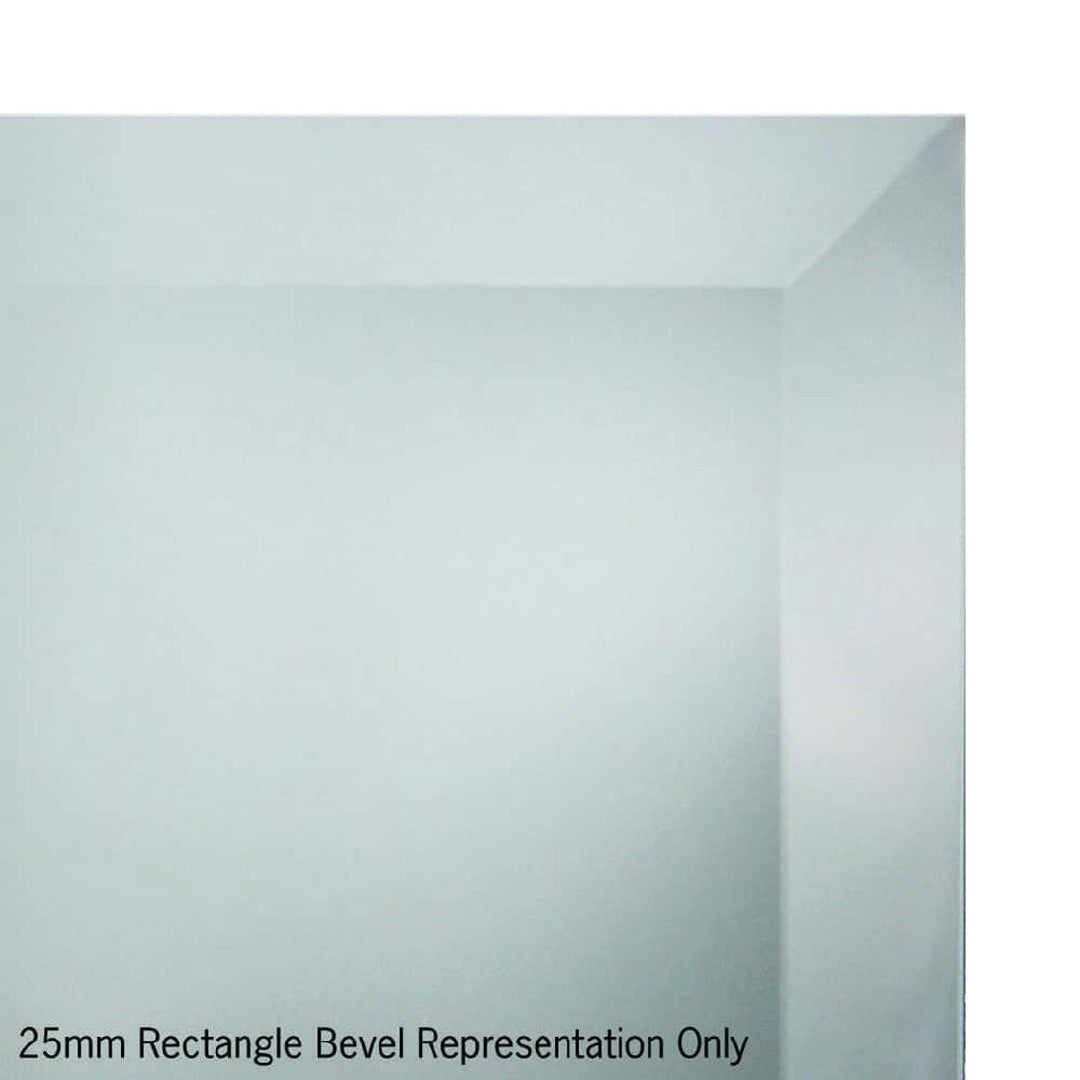 Thermogroup Montana Rectangle 25mm Bevel Edge Mirror - 900x900mm with Hangers - MS9090HN