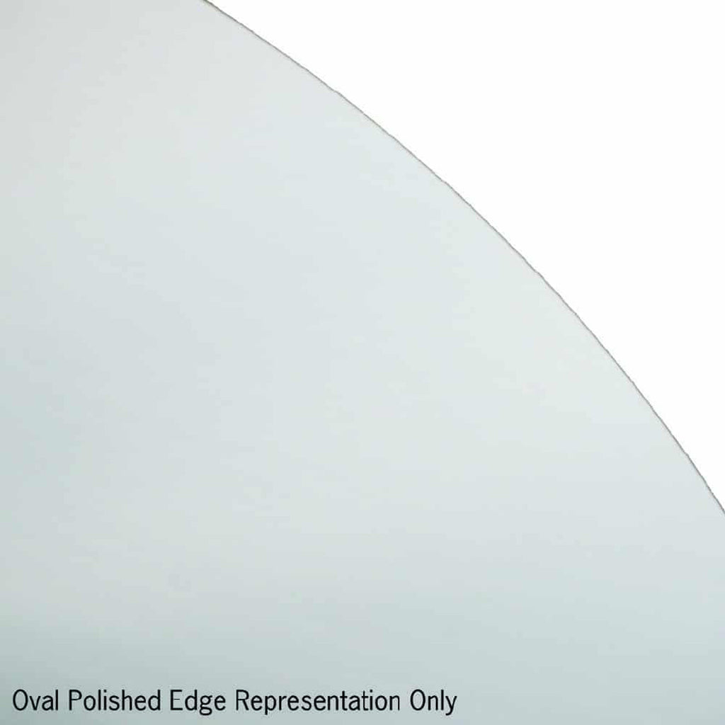 Thermogroup Cody Polished Edge Oval Mirror - 600x800mm with Hangers and Demister - CO6080HND