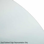 Thermogroup Cody Polished Edge Oval Mirror - 600x800mm with Hangers and Demister - CO6080HND