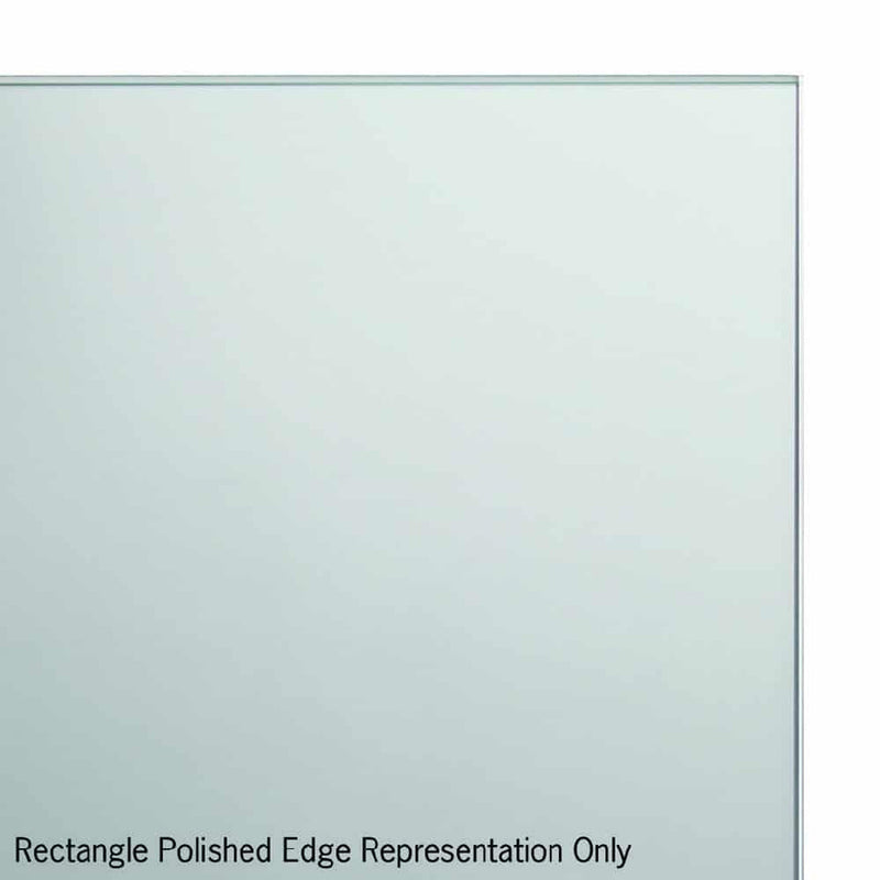 Thermogroup Sierra Rectangle Polished Edge Mirror with Sandblasted Border - 900x750mm with Hangers and Demister