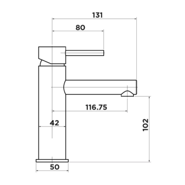 Mixx Anise Basin Mixer Brushed Nickel - 11SL759BL