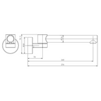 Mixx Matcha Swivel Bath Spout Brushed Nickel - 11RSP04B LF - 11RSP04BF