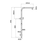 Mixx Matcha Twin Shower Matte Black - 11RSL02ML