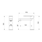 Mixx Saffron Basin Mixer Matte Black - 11SL950ML