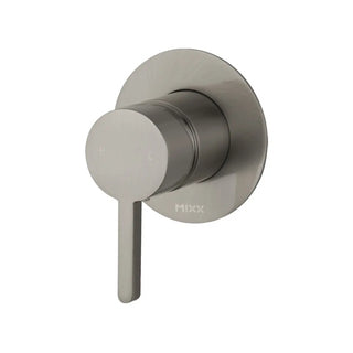 Mixx Aloe 80mm Shower Mixer Brushed Nickel - Includes Body - 11SL972B8