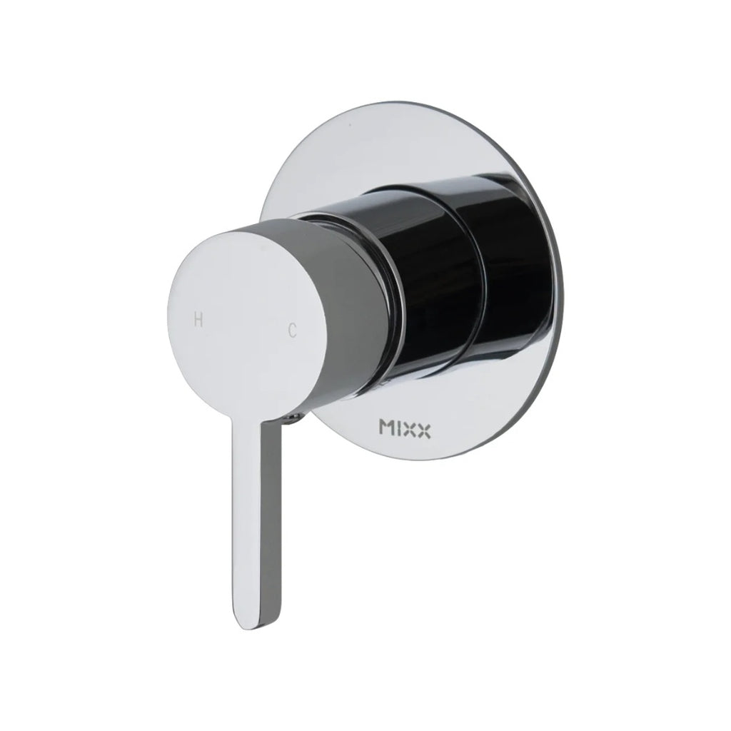 Mixx Aloe 80mm Shower Mixer Chrome - Includes Body - 11SL972C8