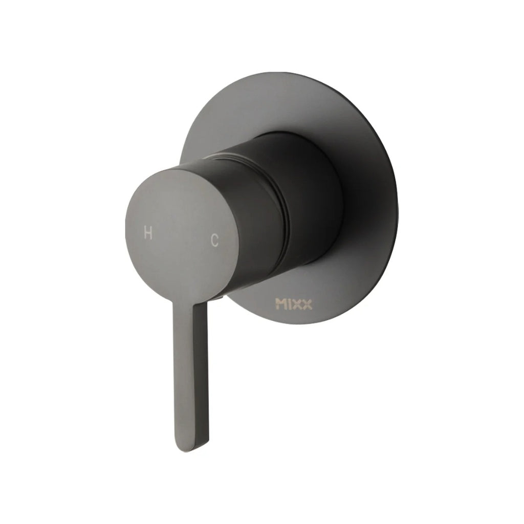 Mixx Aloe 80mm Shower Mixer Gun Metal - Includes Body - 11SL972G8