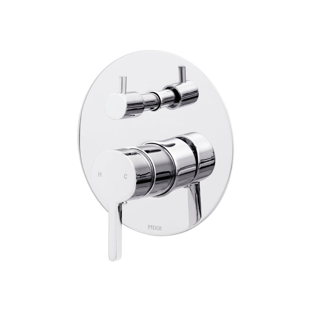 Mixx Aloe Shower Diverter Wall Mixer - Includes In-Wall Body - Chrome - 11SL974C