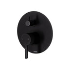 Mixx Aloe Shower Diverter Wall Mixer - Includes In-Wall Body - Matte Black - 11SL974M