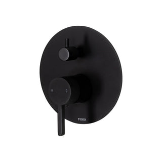 Mixx Aloe Shower Diverter Wall Mixer - Includes In-Wall Body - Matte Black - 11SL974M