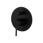 Mixx Anise Shower Diverter Wall Mixer - Includes In-Wall Body - Matte Black - 11SL754M