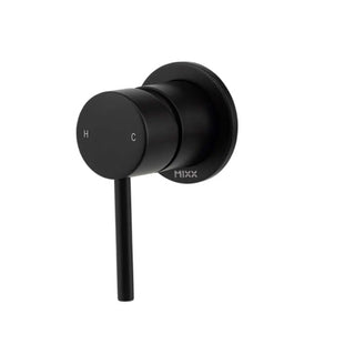 Mixx Anise Shower Wall Mixer (60mm Backplate) Matte Black - LF 11SL752MF
