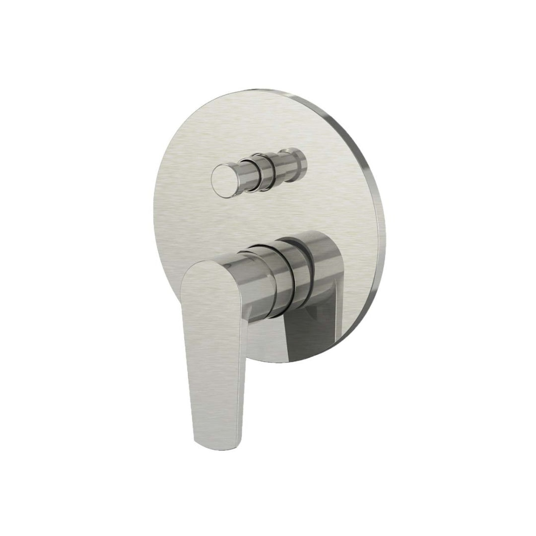 Mixx Argan Shower Diverter Wall Mixer - Includes In-Wall Body -  Brushed Nickel - 11SL274B