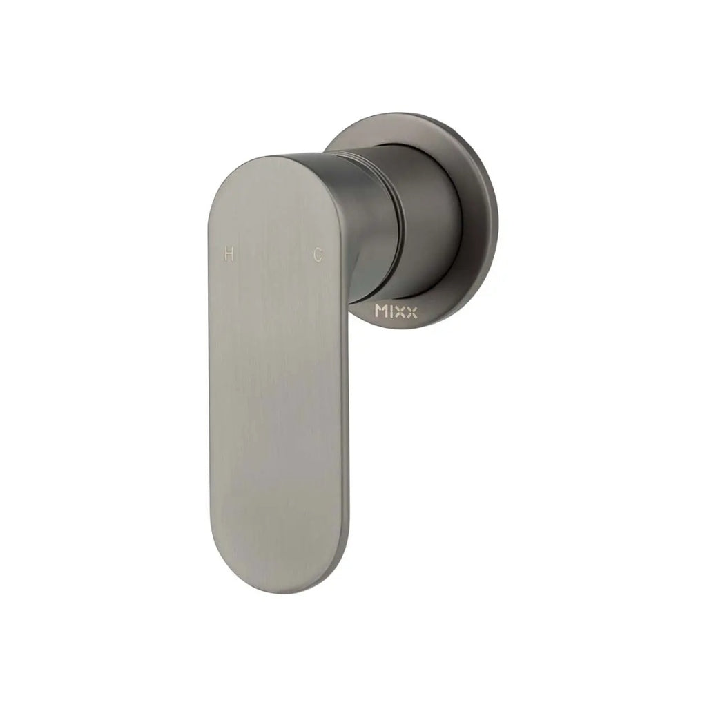 Mixx Saffron 60mm Shower Wall Mixer Gun Metal - Includes Body LF - 11SL952GF