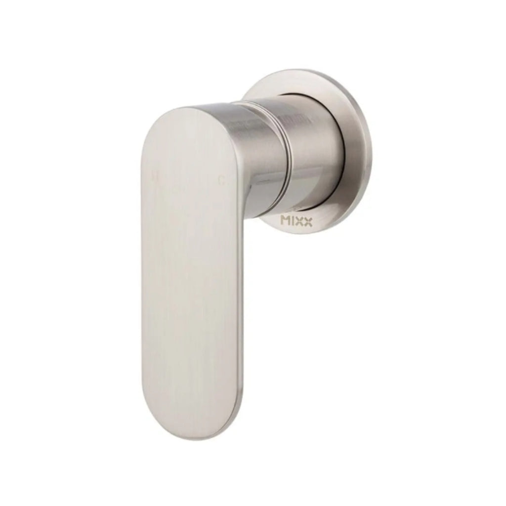 Mixx Saffron Shower Wall Mixer (60mm Backplate) Brushed Nickel - 11SL952BF