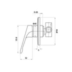 Mixx Tapware Aquamix Loop Shower Mixer - Chrome - 7SL204C