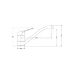 Mixx Tapware Ezy Mix Sink Mixer - Chrome - 7SL351CL